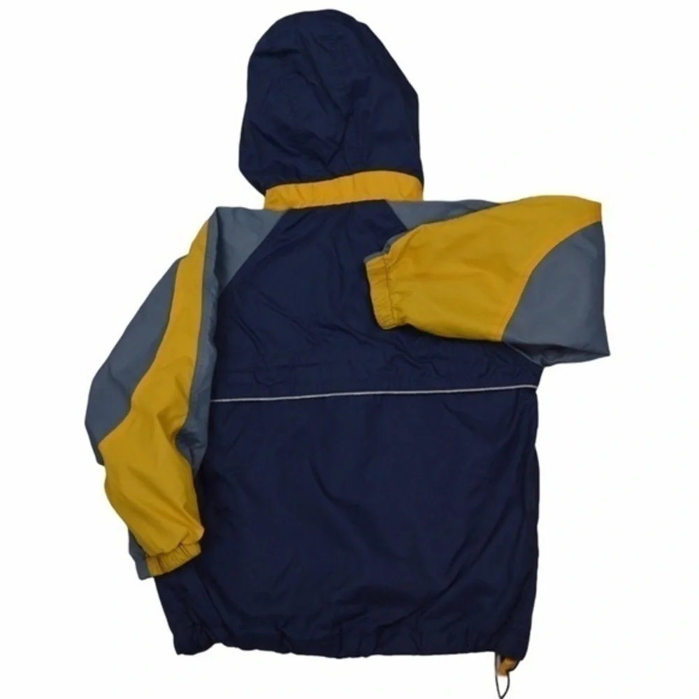 Old Navy Colorblock 1/4 Zip‎ Pullover Hooded Windbreaker Kangaroo Pocket Size 6